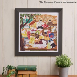 Pintoo Jigsaw Puzzles 900 Piece for Adults - Keyto - Cat Ice Cream Shop Beautiful Plastic Puzzle for Home Decor Zero Dust Easy Storage [H3876]