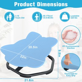 SKONYON Kids Sensory Swivel Chair, Autism Spinning Chair for Kids Sensory, Sensory Toy Stool, Training Body Coordination,Sensory Play, 360° Spinning Kids Sensory ChairSit and Spin Toy for School Home