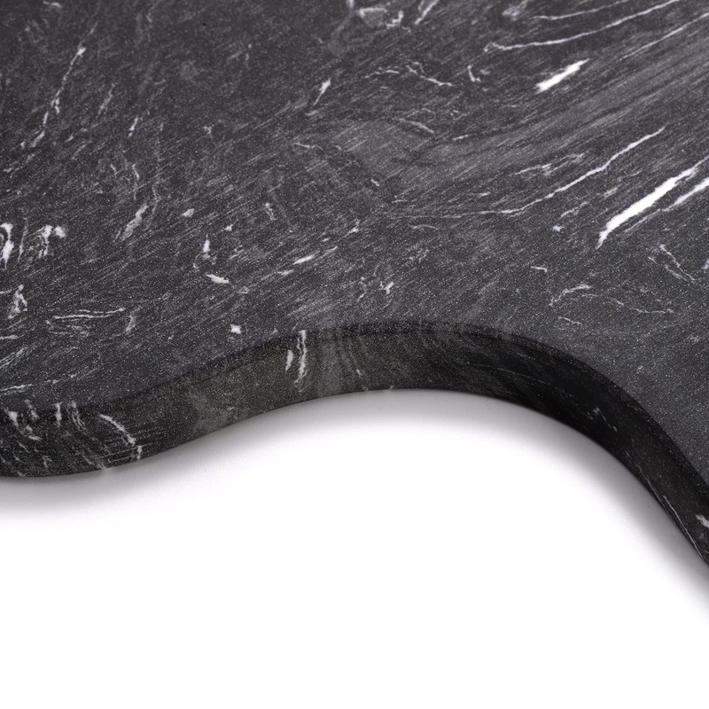 Coloch Marble and Acacia Wood Cutting Board, Black Charcuterie Chopping