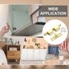 sourcing map 2Pcs Cabinet Latch Double Roller Catches, Lock Stop