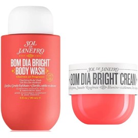 Sol de Janeiro Set de Viaje, Crema Corporal Bom Dia Bright y Gel de Baño, con Bolsa Edición Limitada (el diseño puede variar)