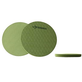 OHplus Yoga Pad 2 Pack 15mm Thick Elbow Knee Pad Props (Green)