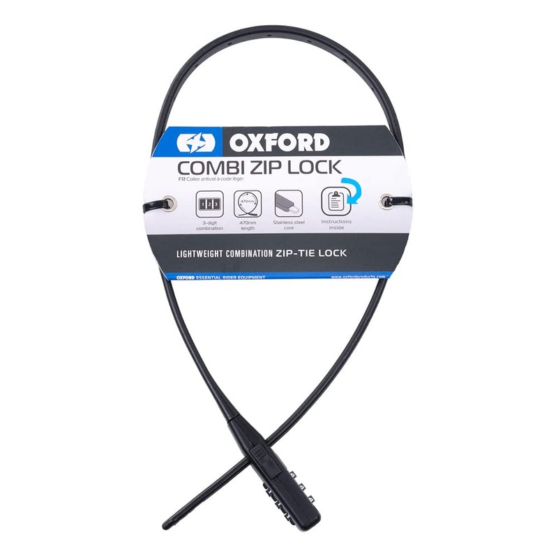 Oxford Products, Black, One Size LK150 Combo Multi-use Security Tie