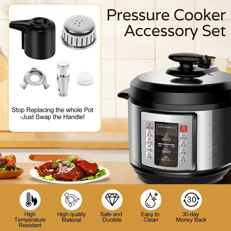 Pressure Cooker Steam Release Valve Replacement Kit - With Float