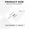 YOKIVE 100pcs 3.3 Ohm Resistor, 1/4W (0.25W) Metal Film Fixed