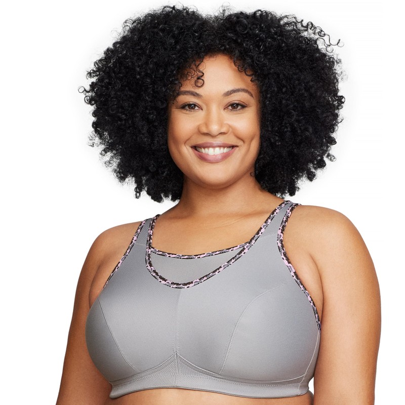 Glamorise - Brasier Deportivo sin Rebote para Mujer #1066, Gris