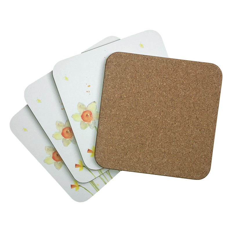 Coasters | Daffodils design | Set of 4