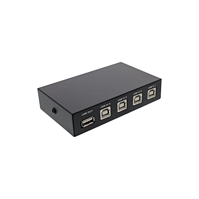 InLine® USB 2.0 Switch Manual USB-A Device to 4 Computers