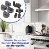 Gas Hob Knob - Set of 4 and Adapters for