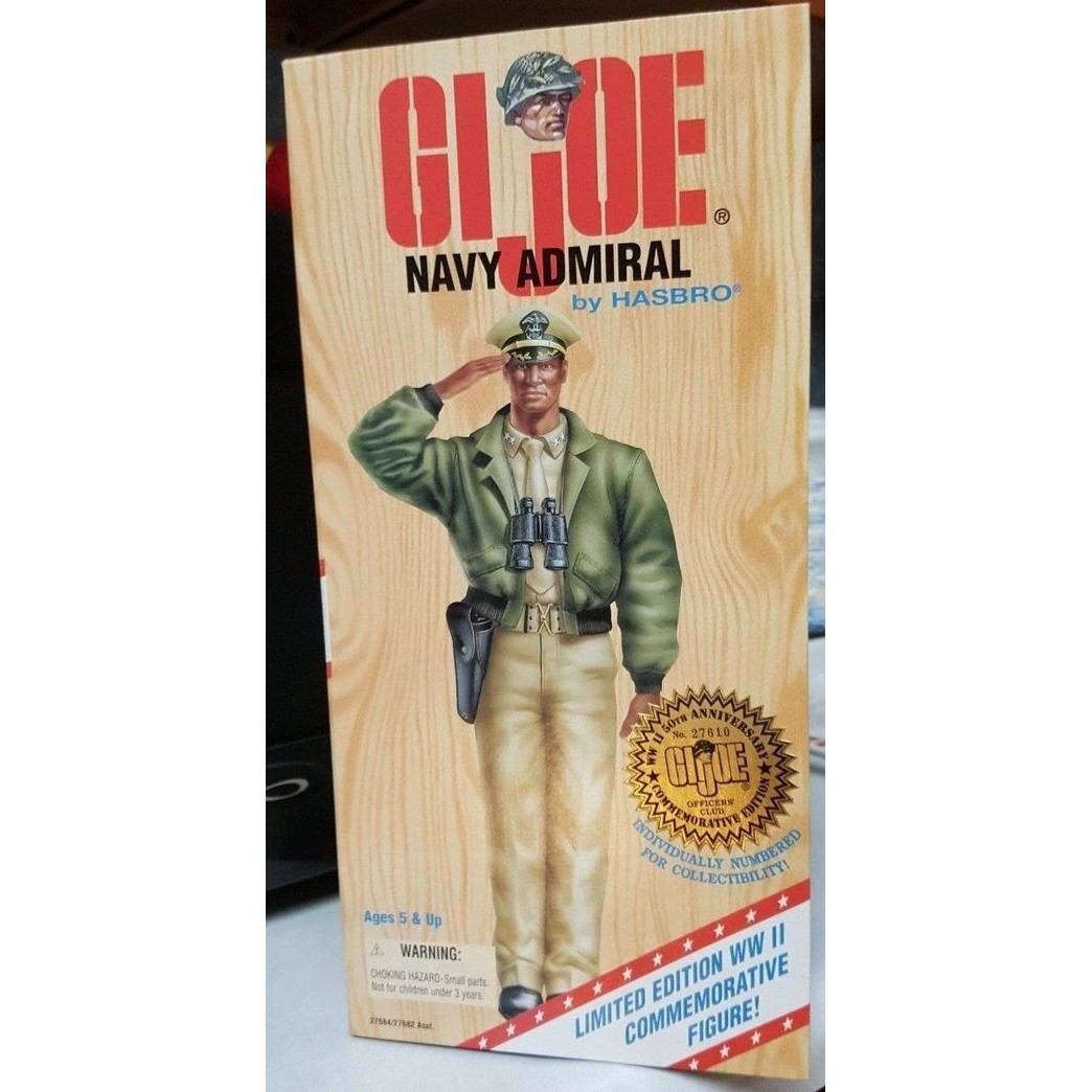 GI JOE Navy Admiral AA Officer WWII 50th anniversary Commemorative edition