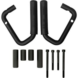 RESTBONE Front Grab Bar Handles Replacement Compatible with 2007 2008 2009 2010-2018 Jeep Wangler JK JKU Unlimited Sport Sahara Freedom Rubicon 2 & 4 Door, 2 Pack