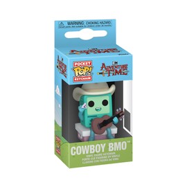 Funko POP! Keychain: Adventure Time - Cowboy BMO w/Guitar - Portachiavi Portachiavi originale - Mini figura da collezione - Regalo da calza - Idea regalo - Prodotto ufficiale - Decorazione per zaino