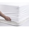 MILDLY 100% Egyptian Cotton White Fitted Sheet Soft Sateen Weave