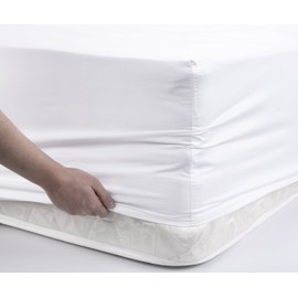 MILDLY 100% Egyptian Cotton White Fitted Sheet Soft Sateen Weave Bed Sheet with 16" Extra Deep Pocket and Elastic All Round, King Size 76"x80"
