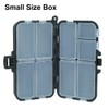Small, Compact Fishing Tackle Box: Hooks, Lures, Baits Storage Container,