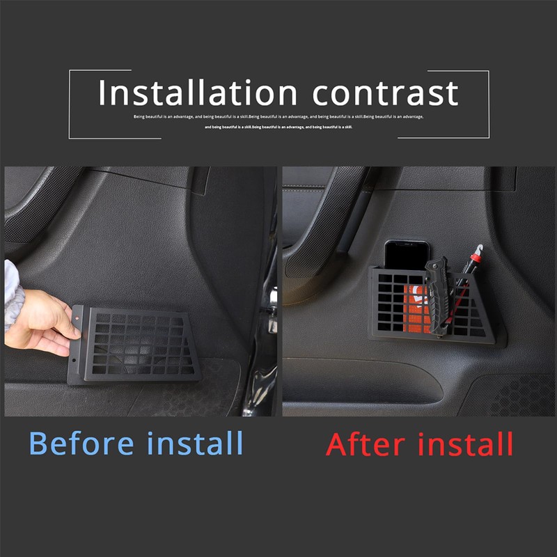 PIUGILH Front Door Storage Pockets Box for Hummer H3 2005-2009