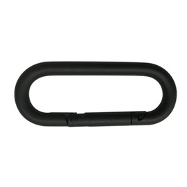 DAIDOHANT 10104054 Petite Carabiner (Matte Black) 0.2 inches (5 mm) (A) 60 x (B) 15 x (C) 9 mm (1 piece) Black