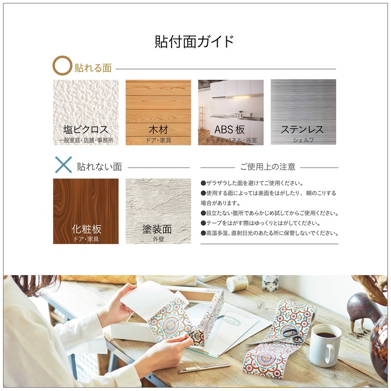 Nitoms Decolfa Interior Masking Tape Width 2.0 inches (5 cm)