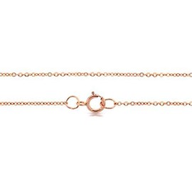 14Kt Rose Gold Filled 1.3x1mm 16" Flat Cable Chain - 1pc (4859)/1