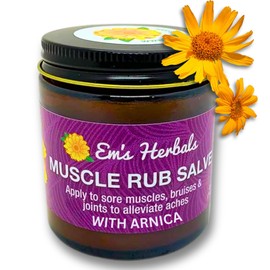 Em's Herbals Muscle Rub Salve, 4 oz.