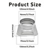 bociloy 4 Inch Duct Connector Flange, Metal Straight Pipe Flange