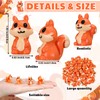 50 Pcs Mini Resin Squirrel Miniature Tiny Squirrel Figures Mini