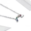 PAHALA 925 Sterling Silver Summer Lucky Rainbow Chain Cloud Colorful
