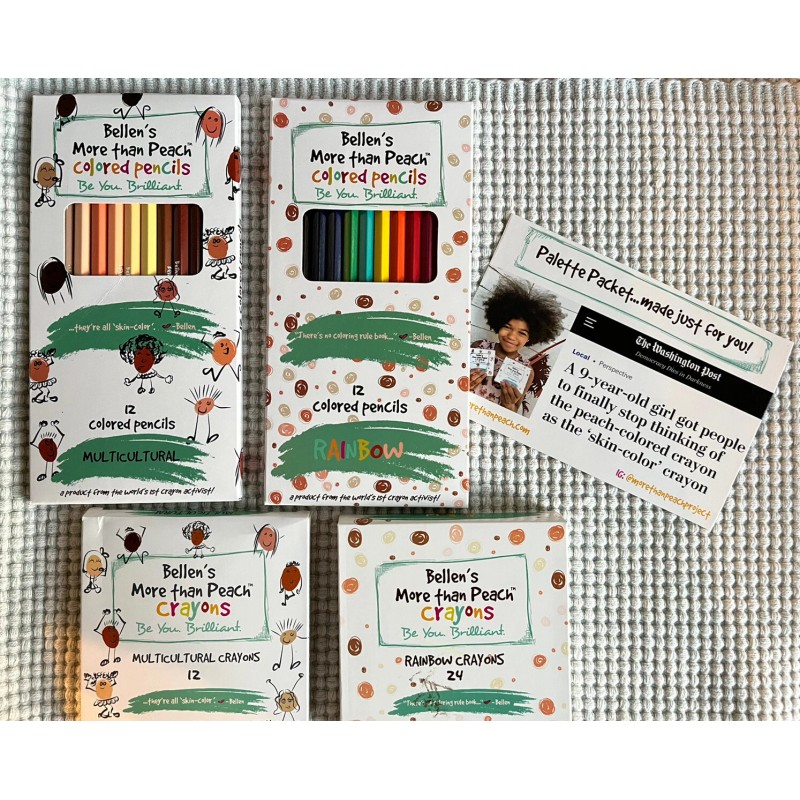 Bellen’s More Than Peach Creativity Bundle Colored Pencils And Crayon