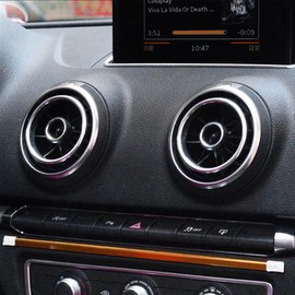 WOQUi Aluminium Alloy Instrument Panel Air Outlet Decoration Ring Cover Sticker