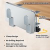 Pack of 2 Adjustable Desk Side Laptop Holder, Laptop Holder