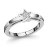 TJC Star Stacker Ring for Women Size N with with