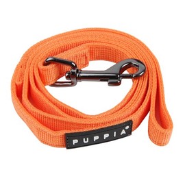 Puppia Nylon Lead Soft Dog Collar, Small, Orange