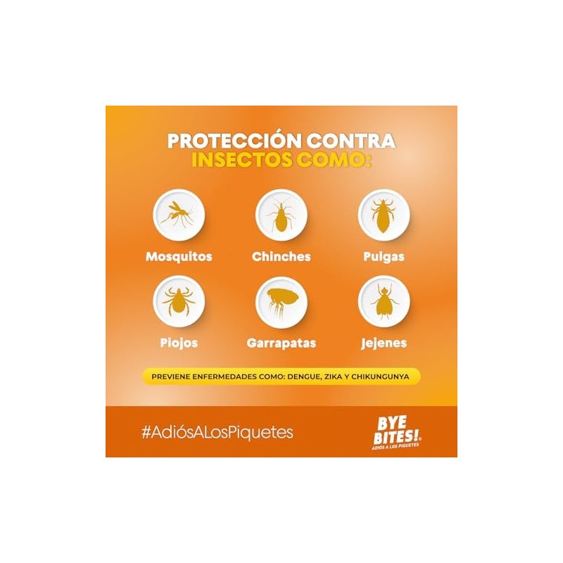 Bye Bites Repelente de Insectos y Mosquitos ACTIVE - Caja