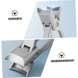 Baluue 1pc Self-locking Folding Nail Clippers Durable Stainless Steel Nail Accessory for Home and Travel Easy to Use Simple Design for Manicure and Pedicure