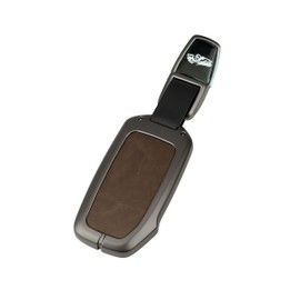 Funda Metálica para Llave Kia K3 K4 Forte – Carcasa Rígida de Lujo para Control Remoto sin Navaja – Protector Premium Compatible con Modelos 2022 2023 2024 (Café)