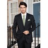 HISDERN Men's Tie Wedding Checked Ties Handkerchief Flowers Elegant Classic