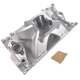Woosphy Engine Aluminum Single Plane High Rise Aluminum Intake Manifold Replacement for Chevy SBC 350 3000-7500+ RPM 2033 52033