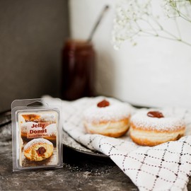 The Candle Daddy Jelly Donut - Sweet Pastry and Fruit Scented Wax Melt - 1 Pack - 2 Ounces - 6 Cubes