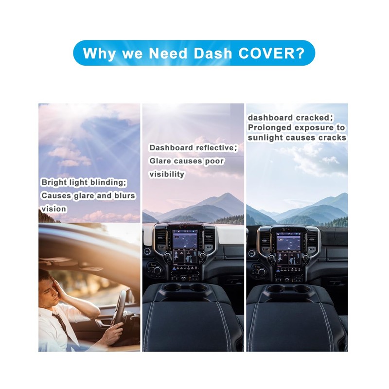 KEPHTH Dash Dashboard Cover for 2025 2026 Chevy Trax Accessories