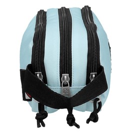 Pepe Jeans Aris Colorful Triple Pencil Case, Blue, 22 x 10 x 9 cm, Polyester, Joumma Bags, Triple Pencil Case, blue, Triple pencil case