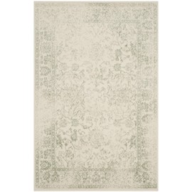 Safavieh Adirondack Collection ADR109V Ivory/Sage Vintage Oriental Distressed Area Rug 4' x 6'