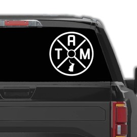 Tamaulipas Mexico Decal Stickers para Trocas Calcomanias para Autos Mexican Stickers for Trucks and Cars State Abbreviation (6" x 6", White)