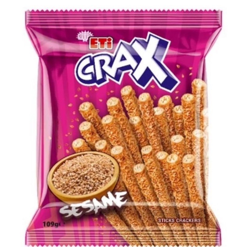 Eti Crax Sesame Stick Crackers Snacks 3.9 OZ 110 Gram