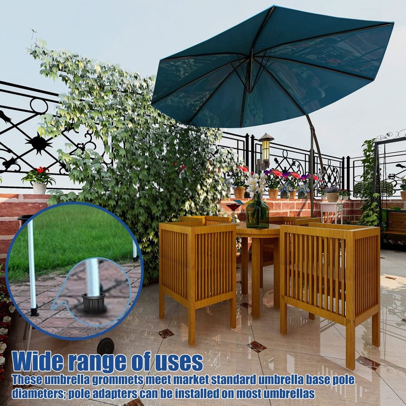 12 Pcs Patio Umbrella Base Parts, Plastic Parasol Stand Replacement