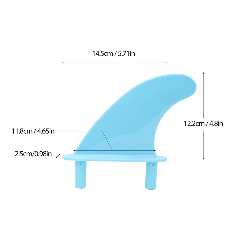 Surfboard Fins Soft Top Tri Fin Set PVC Plastic for