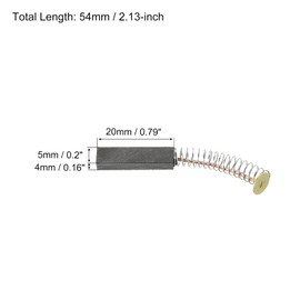 PATIKIL Pack of 2 Carbon Brushes 20 x 5 x 4 mm for Electric Motor Power Tool Angle Grinder Table Saw Replacement Repair