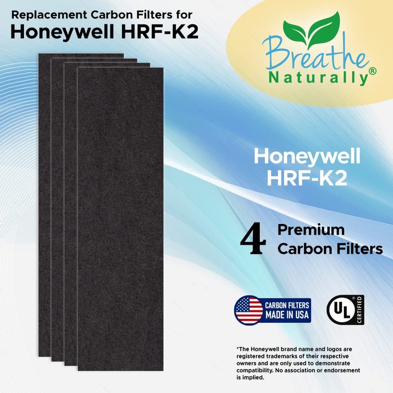 Breathe Naturally - Extra Thick Carbon Pre-Filters Compatible with Honeywell