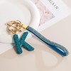 HAISWET Initial L Letter Key Chains for Car Keys Blue