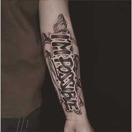 Custom Fake ull  Arm Sleeve Tattoos: Herbal Juice Ink, Realistic, Waterproof and Long-Lasting - Specification: SET  D