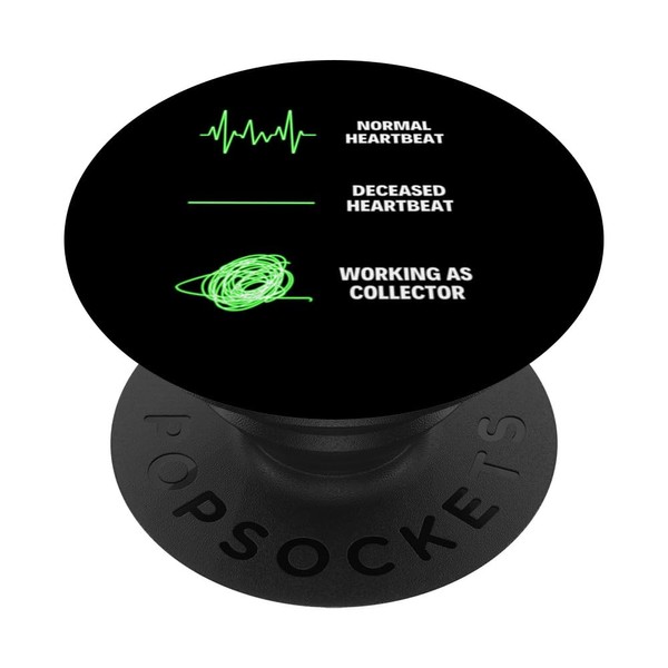 Collector Worker Funny Collectors Overdue Payments PopSockets with Interchangeable PopGrip